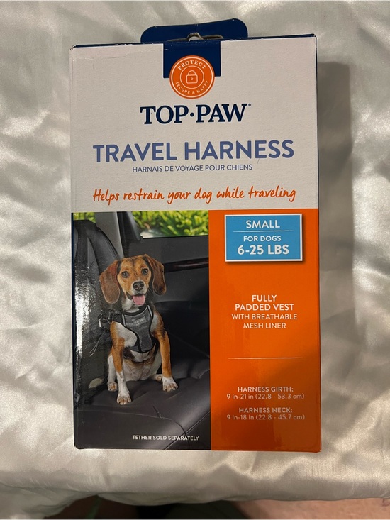 Other - NEW Top Paw Travel Dog Harness Small 6-25 lb Car Safety Vest Seat Belt Harness